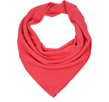 XL Strick Dreieckstuch - Schal  200 x 80 cm | Koralle