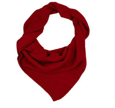 XL Strick Dreieckstuch - Schal  200 x 80 cm | Rot