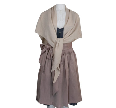 XL Strick Dreieckstuch - Schal  200 x 80 cm | Dunkelblau