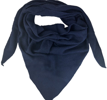 XL Strick Dreieckstuch - Schal  200 x 80 cm | Dunkelblau