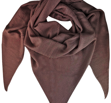 XL Strick Dreieckstuch - Schal  200 x 80 cm | Braun