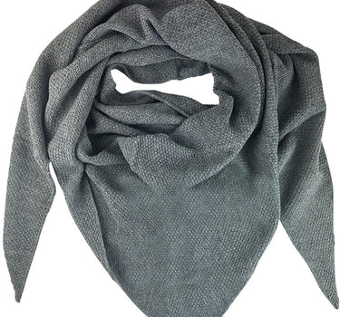 XL Strick Dreieckstuch - Schal  200 x 80 cm | Dunkelgrau