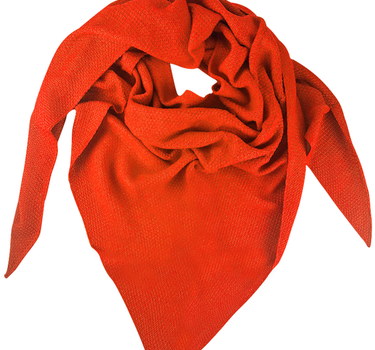 XL Strick Dreieckstuch - Schal  200 x 80 cm | Koralle