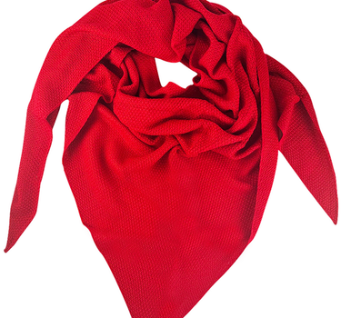 XL Strick Dreieckstuch - Schal  200 x 80 cm | Rot