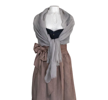 Trachten Halstuch Schal Uni mit Glitter Hirsch | Pink