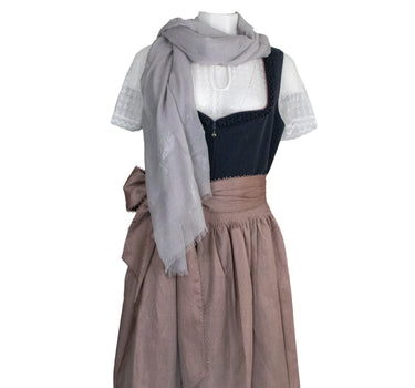 Trachten Halstuch Schal Uni mit Glitter Hirsch | Lila