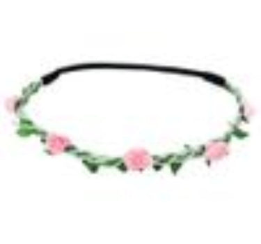 Blumen Haarband "Bella" mit kleinen Rosen | Rosa