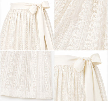 Pierre Marcel Blümchen Dirndlschürze Anna | Creme