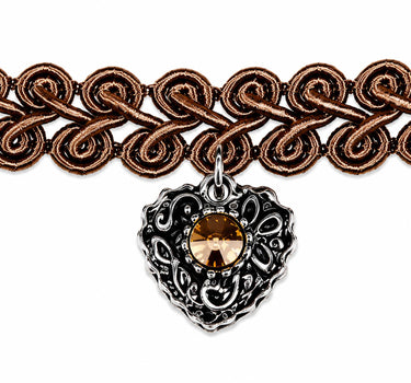 LUISIA® Halsband Kropfband "Editha" | Braun