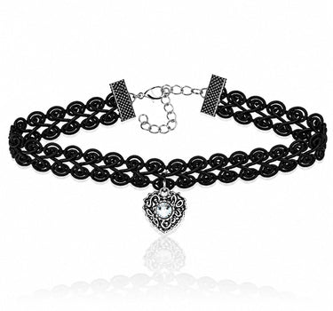 LUISIA® Halsband Kropfband "Editha" | Schwarz