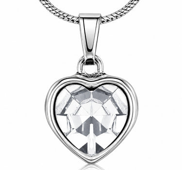 LUISIA® Halskette "Juna" mit Herz Anhänger und Kristallen von Swarovski®