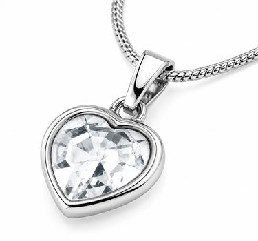 LUISIA® Halskette "Juna" mit Herz Anhänger und Kristallen von Swarovski®