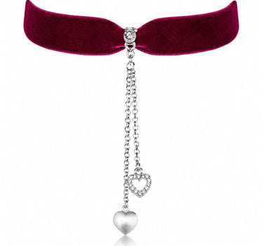 LUISIA® Kropfband "Mattea" mit Kristallen von Swarovski® | Dunkelrot