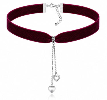 LUISIA® Kropfband "Mattea" mit Kristallen von Swarovski® | Dunkelrot