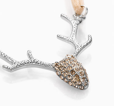 LUISIA® Halskette "Nicola" mit Kristallen von Swarovski® | Hellbraun