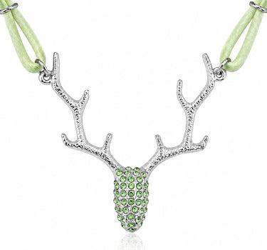 LUISIA® Halskette "Nicola" mit Kristallen von Swarovski® | Lindgrün