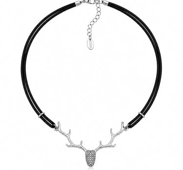 LUISIA® Halskette "Nicola" mit Kristallen von Swarovski® | Schwarz