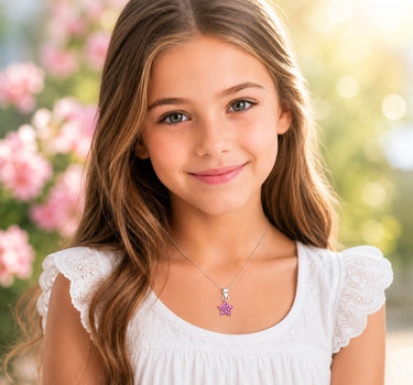 LUISIA® Kettenanhänger "Stern" mit Kristallen von Swarovski® | Pink