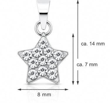 LUISIA® Kettenanhänger "Stern" mit Kristallen von Swarovski® | Flieder