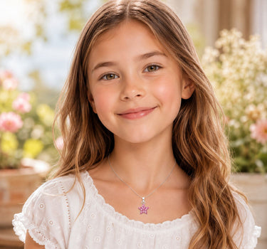 LUISIA® Kettenanhänger "Stern" mit Kristallen von Swarovski® | Rosa
