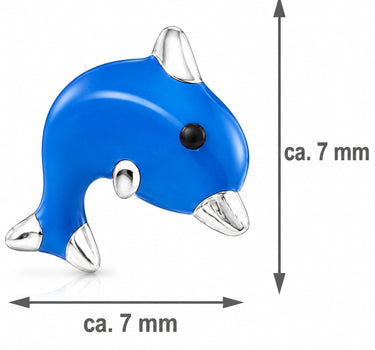LUISIA® Ohrstecker "Delphine blau" E-15580 | 925 Sterling Silber