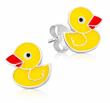 LUISIA® Ohrstecker Kinder "Gelbe Ente" | 925 Silber - Ohrringe