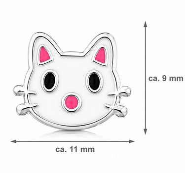 LUISIA® Ohrstecker Katze Kitty - 925 Sterling Silber