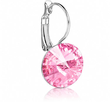 LUISIA® Ohrringe Rivoli mit Kristallen von Swarovski® 14 mm | Light Rosé
