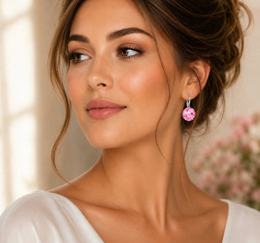 LUISIA® Ohrringe Rivoli mit Kristallen von Swarovski® - 12 mm | Light Rosé