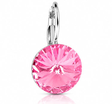 LUISIA® Ohrringe Rivoli mit Kristallen von Swarovski® 14 mm | Rosa