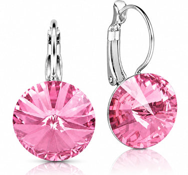 LUISIA® Ohrringe Rivoli mit Kristallen von Swarovski® - 12 mm | Rosa