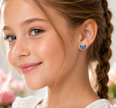 LUISIA® Ohrstecker "Schmetterling" E-15470-2 | Blau