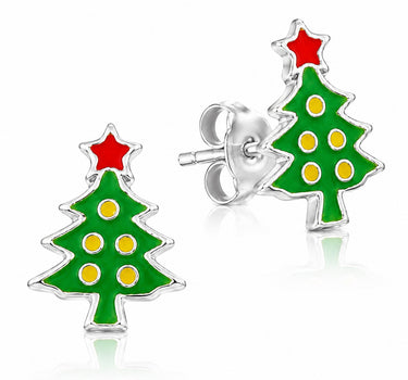 LUISIA® Ohrstecker "Weihnachtsbaum" E-14456 - 925 Sterling Silber