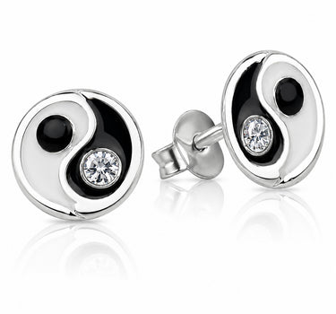LUISIA® Ohrstecker "Yin Yang" mit Kristall von Swarovski®
