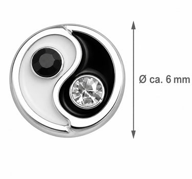 LUISIA® Ohrstecker "Yin Yang" mit Kristall von Swarovski®