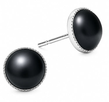 LUISIA® Solitär Ohrstecker "Joy" mit Kristallen von Swarovski® | Perle Hematite