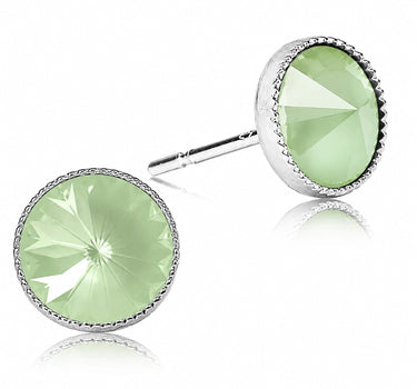 LUISIA® Solitär Ohrstecker "Joy" mit Kristallen von Swarovski® | Matt Agave