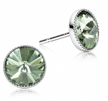 LUISIA® Solitär Ohrstecker "Joy" mit Kristallen von Swarovski® | Black Diamond