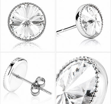 LUISIA® Solitär Ohrstecker "Joy" mit Kristallen von Swarovski® | Kristall