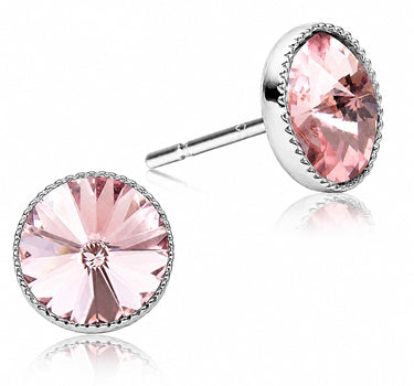 LUISIA® Solitär Ohrstecker "Joy" mit Kristallen von Swarovski® | Light Rose
