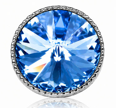 LUISIA® Solitär Ohrstecker "Joy" mit Kristallen von Swarovski® | Light Safir