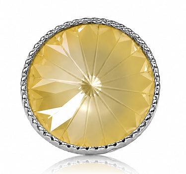 LUISIA® Solitär Ohrstecker "Joy" mit Kristallen von Swarovski® | Matt Linen Creme