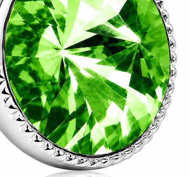 LUISIA® Solitär Ohrstecker "Joy" mit Kristallen von Swarovski® | Peridot