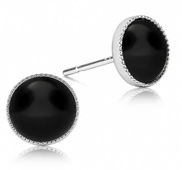 LUISIA® Solitär Ohrstecker "Joy" mit Kristallen von Swarovski® | Perle Schwarz