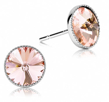 LUISIA® Solitär Ohrstecker "Joy" mit Kristallen von Swarovski® | Vintage Rose