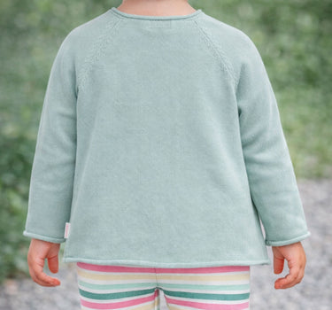 BONDI Baby Mädchen Strickjacke "Be happy" 86883 | Grün