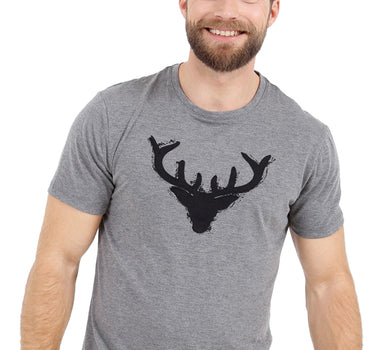 Krüger BUAM T-Shirt Wilder Hirsch - Grau