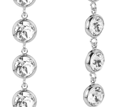 LUISIA Ohrringe "Calanthe" mit fünf Kristallen von Swarovski - Silber / Crystal
