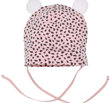 BONDI Baby Mütze "Kätzchen" 93707 - Apricot / Schwarz | Kindermütze