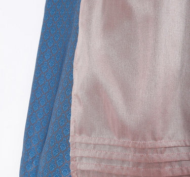 Krüger Collection Damen Dirndl Pia - Blau Rosé 70cm